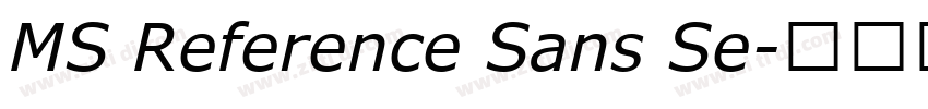 MS Reference Sans Se字体转换